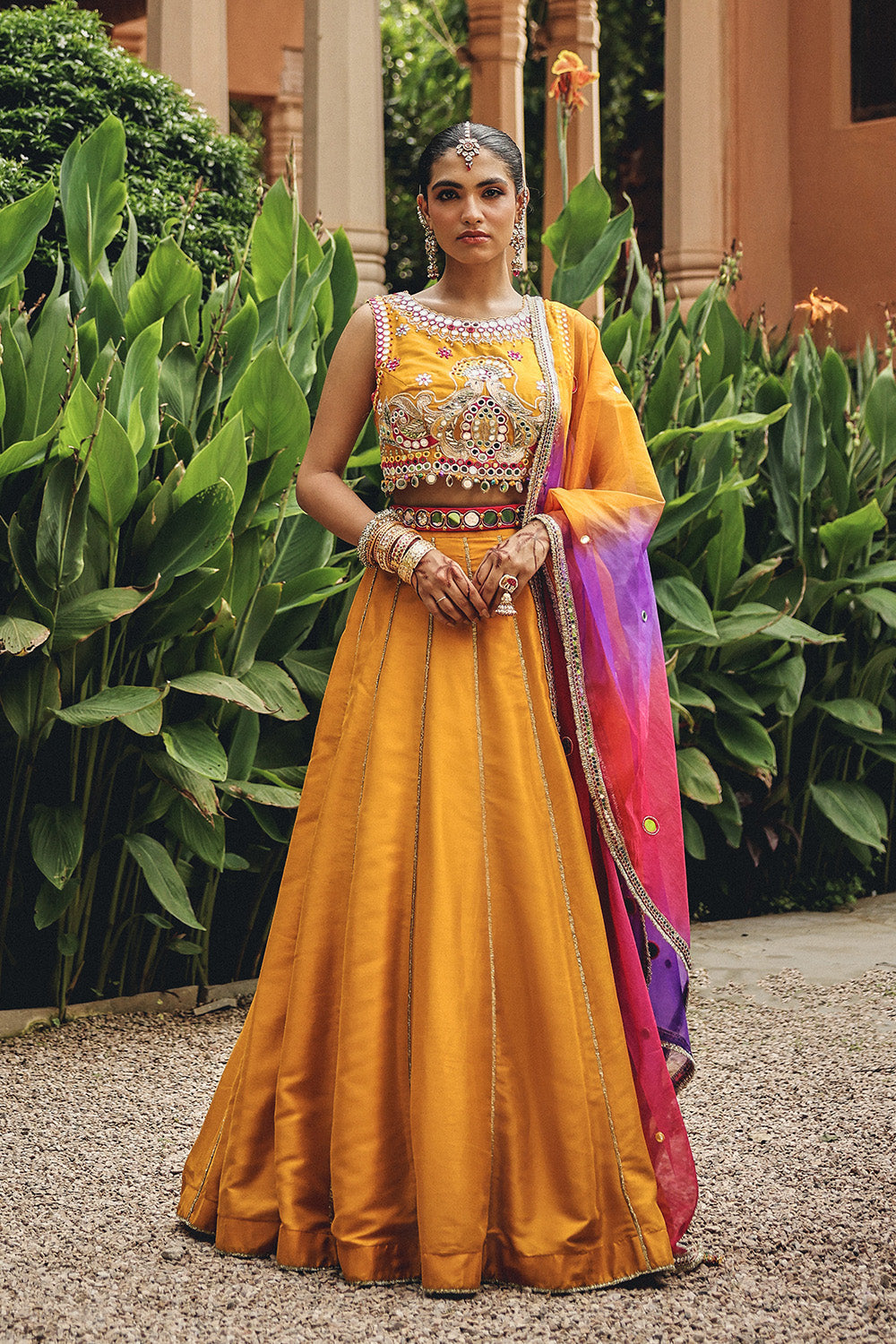 Mustard Heer Lehenga Set