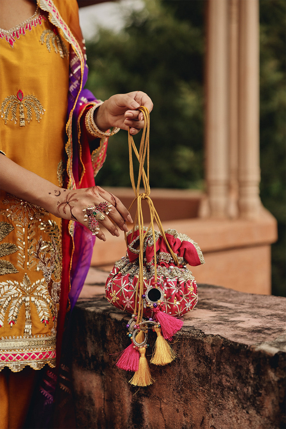 Mustard Mehfil Dhoti Set