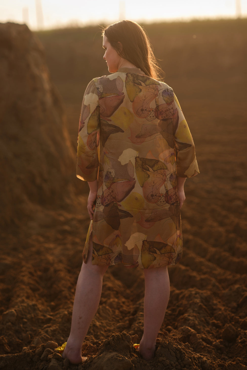 Mustard Short Fluid Dress