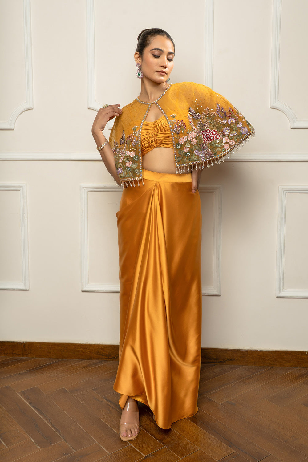 Musturd Yellow Cape Set