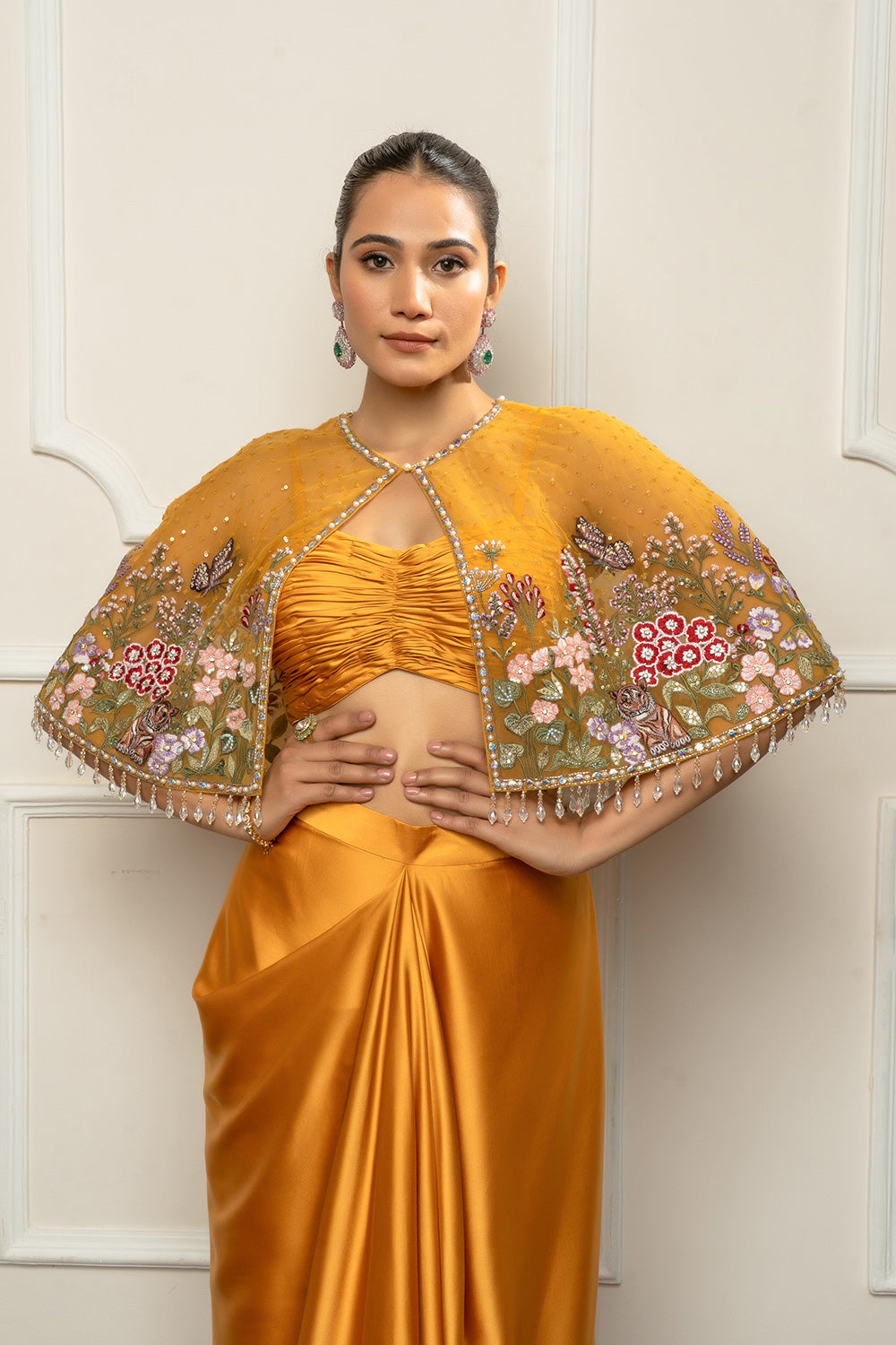 Musturd Yellow Cape Set