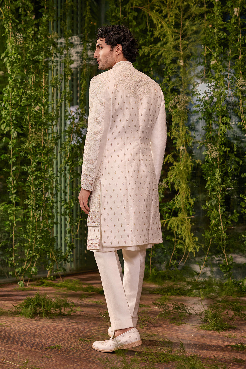 Naksh- The Ivory Tapestry Sherwani