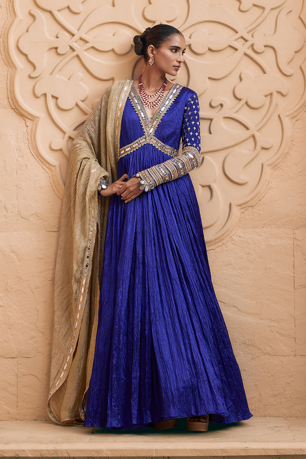 Neelambara Anarkali Set