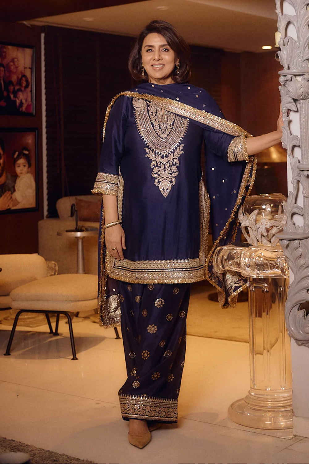 Neetu Kapoor in Mahiz Farshi Set