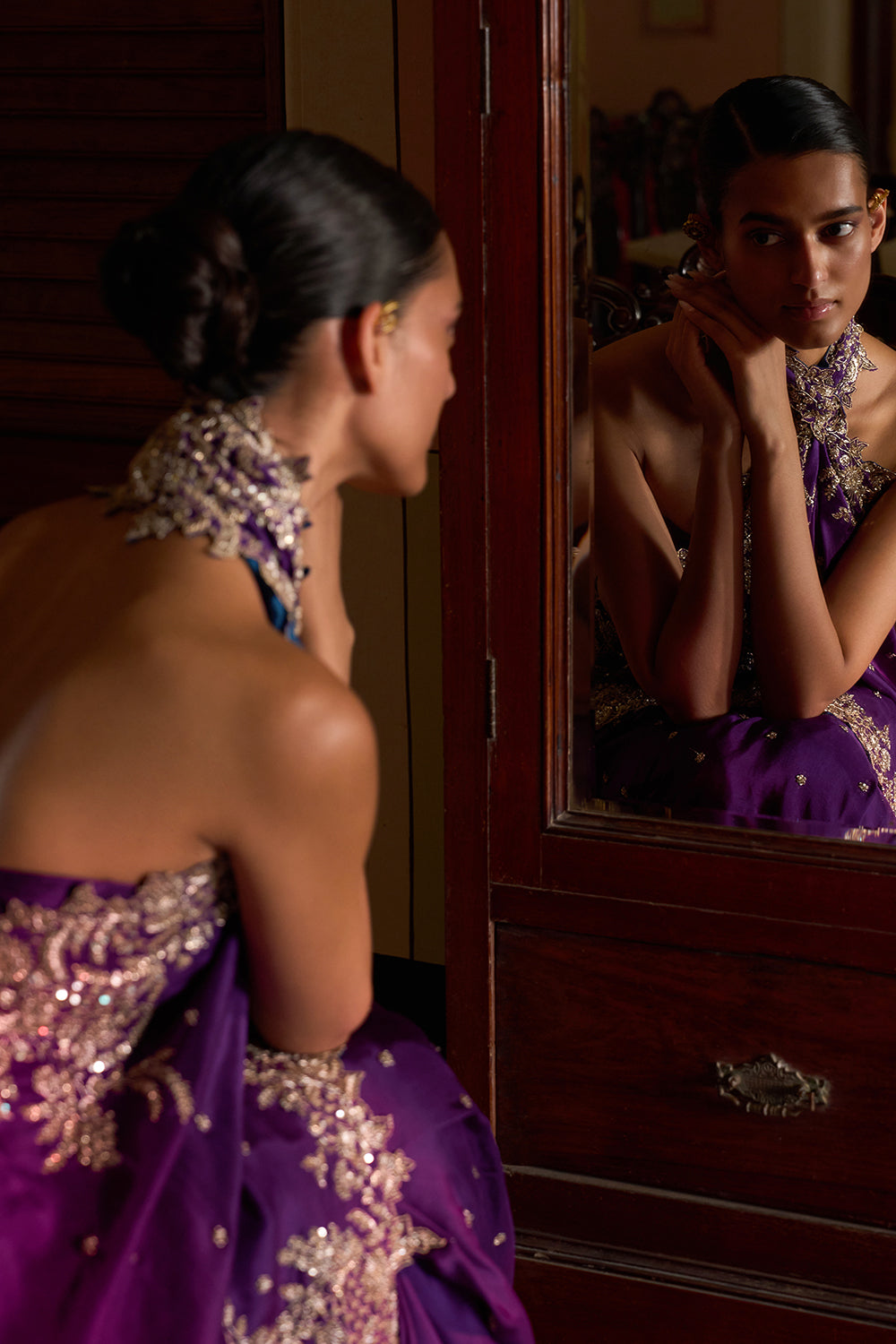 New Athena Zardozi Saree Set