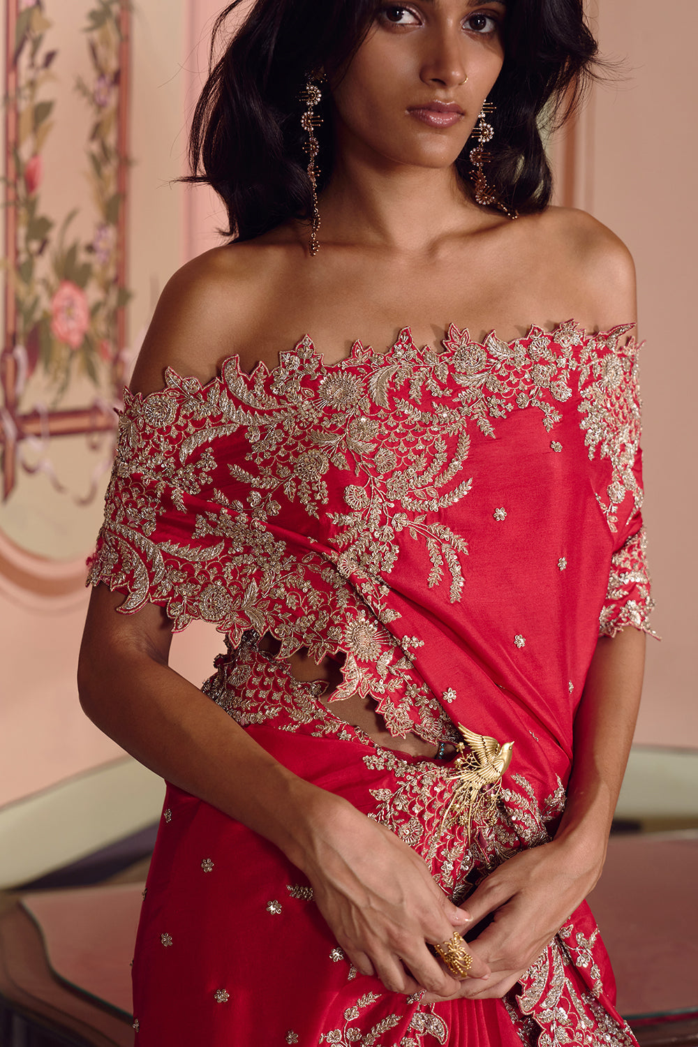 New Athena Zardozi Saree Set