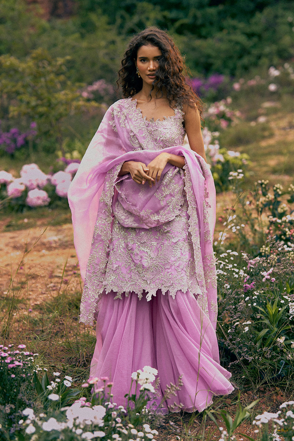 New Athena Zari 3D Sharara Set