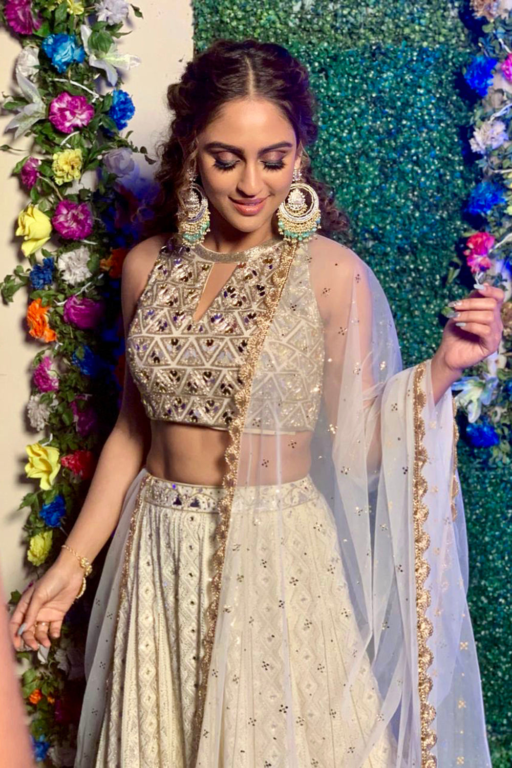 Offwhite Lehenga Set