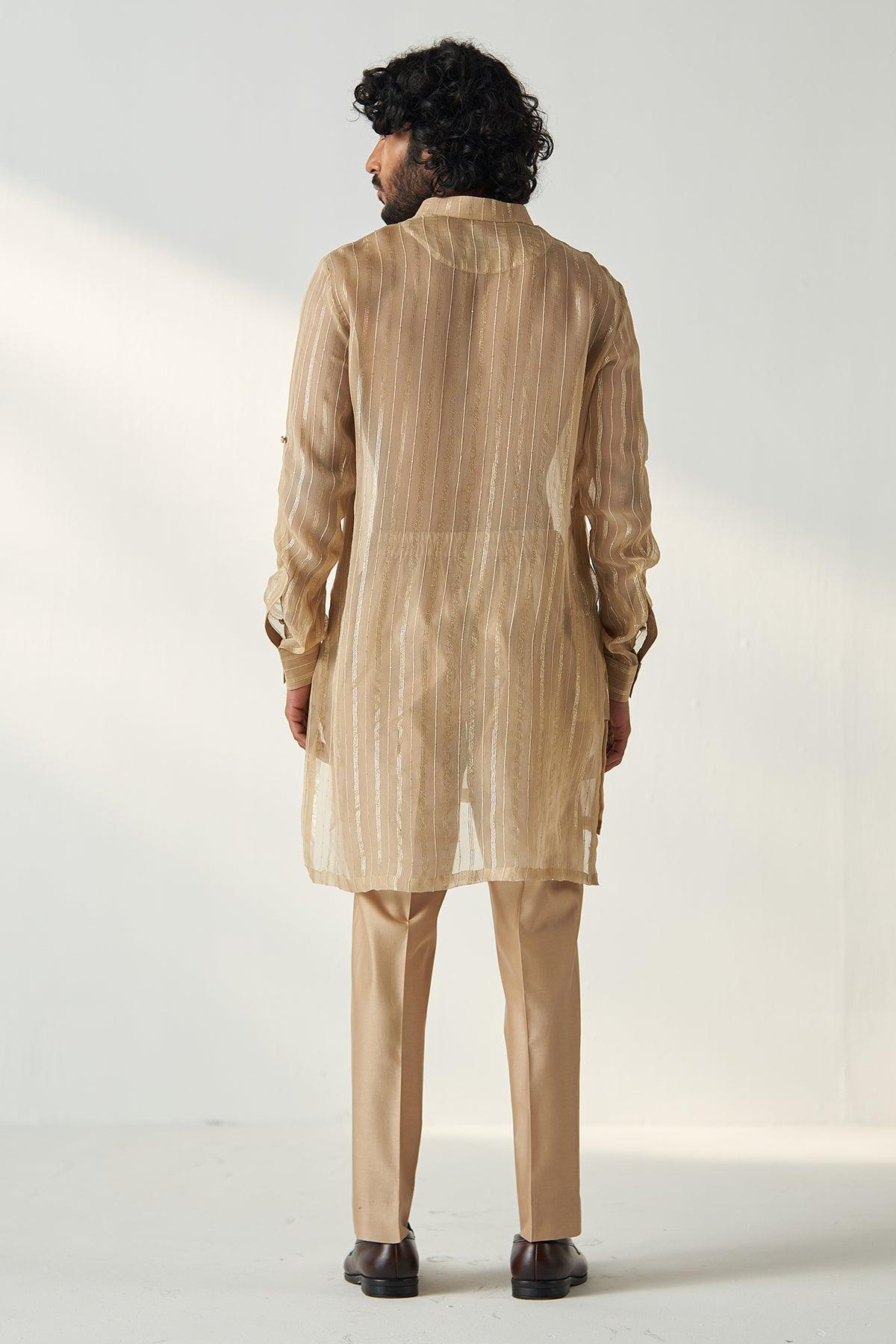 Omkar Gold Beige Co-Ord Set