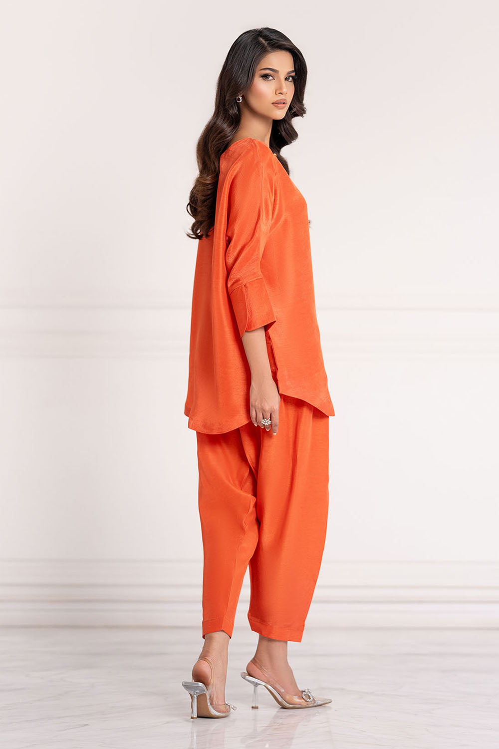 Orange Solid Co-Ord Sets