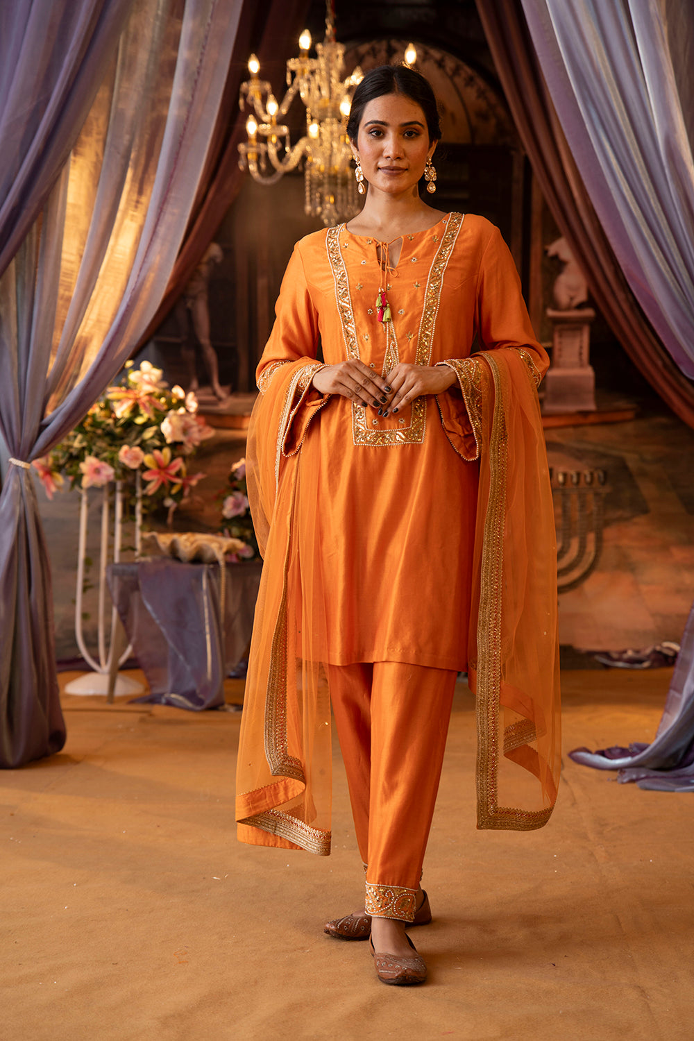 Oriole Bell Sleeve Suit
