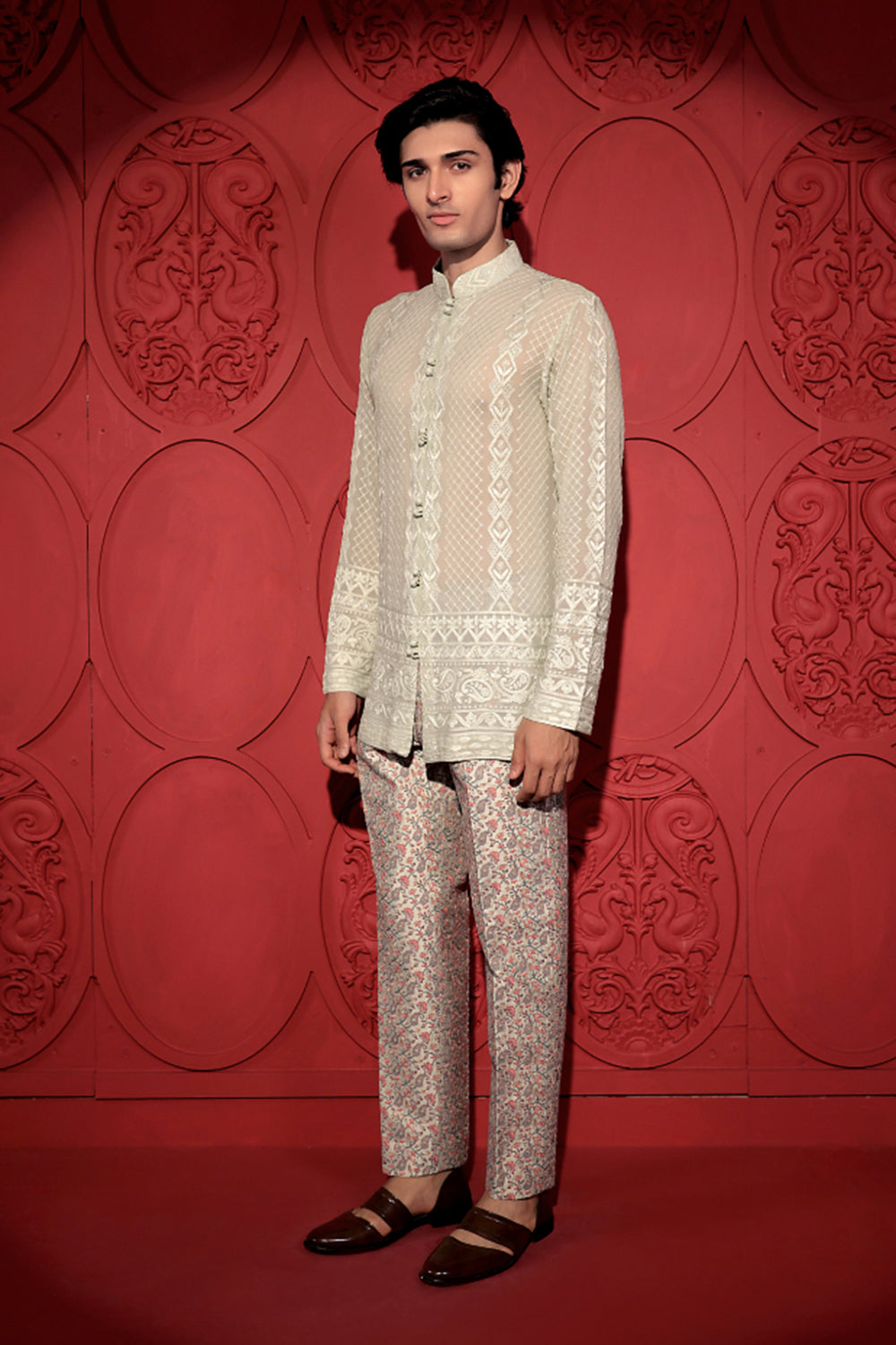 Pastel Green Chikankari Short Kurta