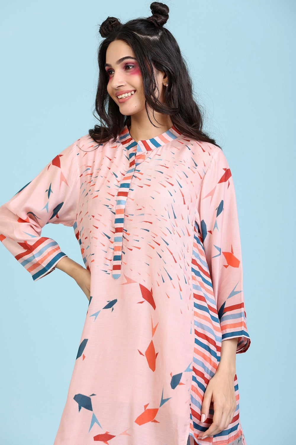 Peach Kurta Set