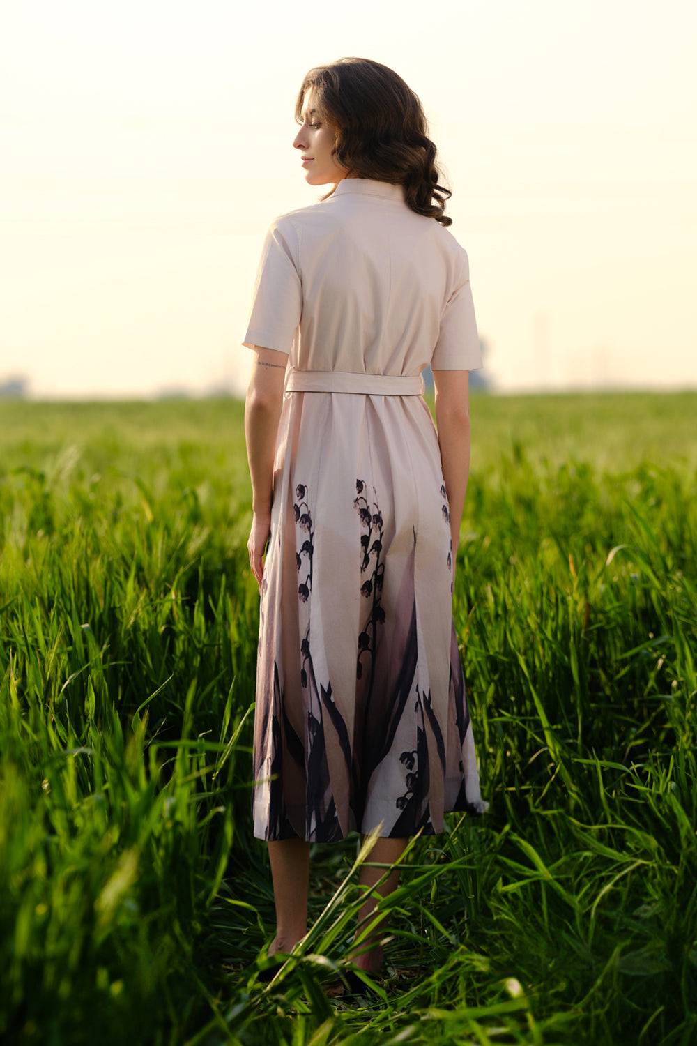 Peach Lilies Meadow Blazer Dress