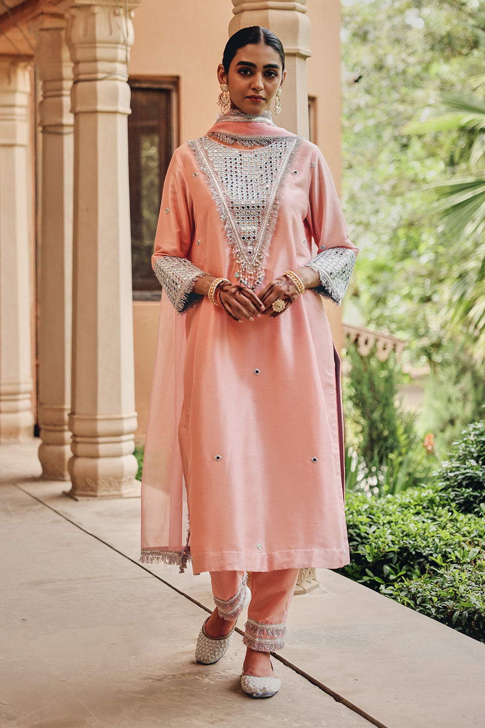 Peach Noor-E-Saheli Set