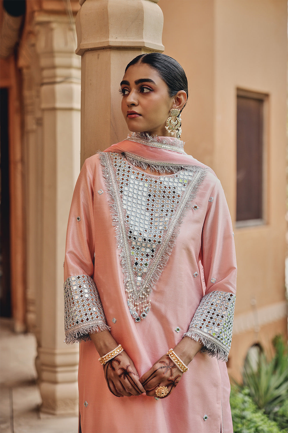 Peach Noor-E-Saheli Set