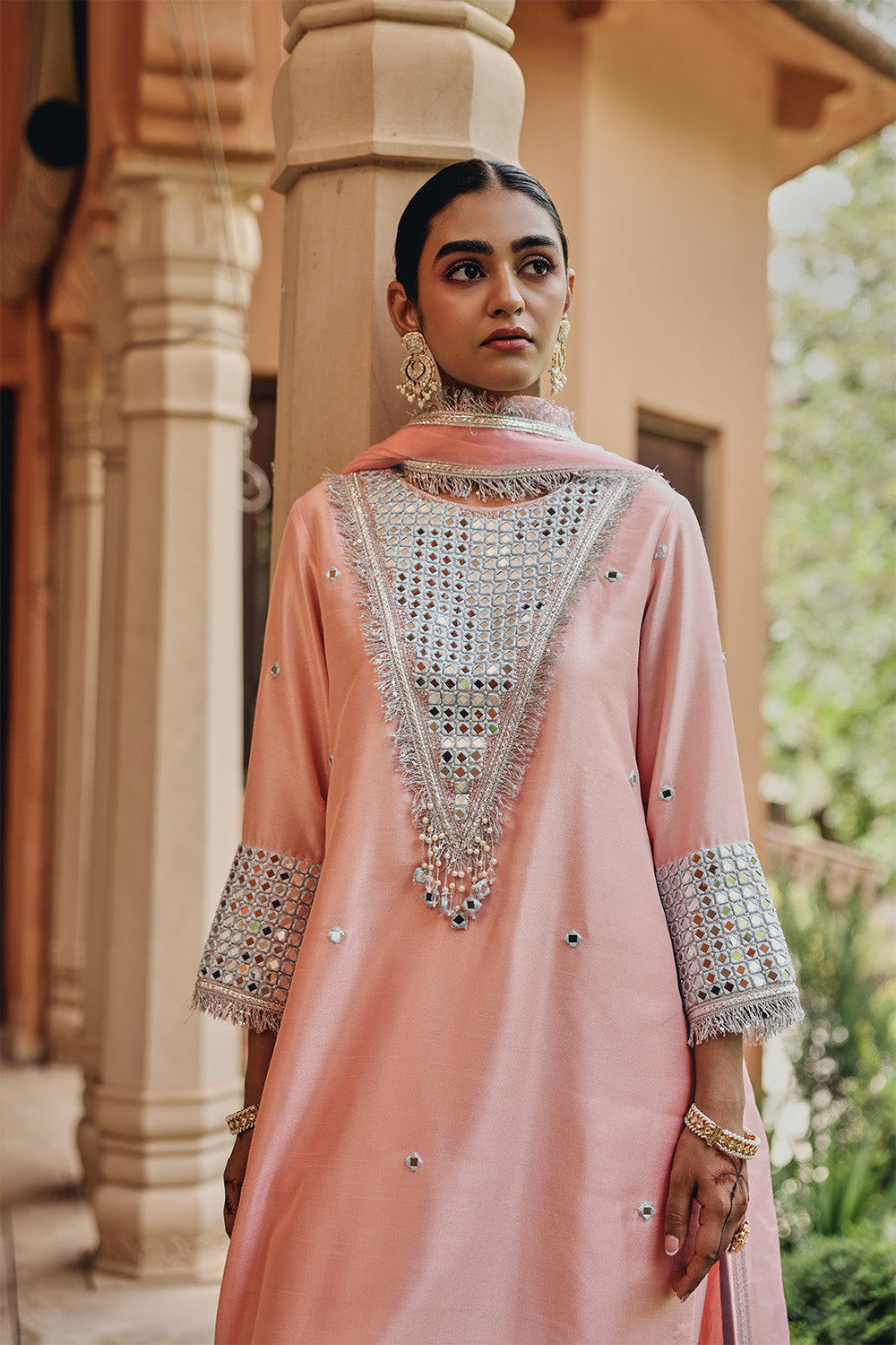 Peach Noor-E-Saheli Set