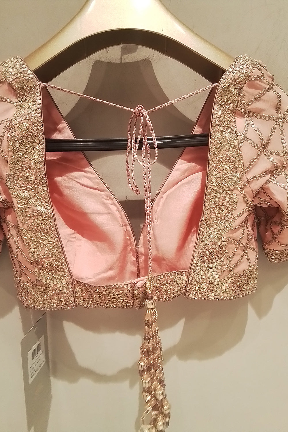 Peach To Mauve Ombre Saree