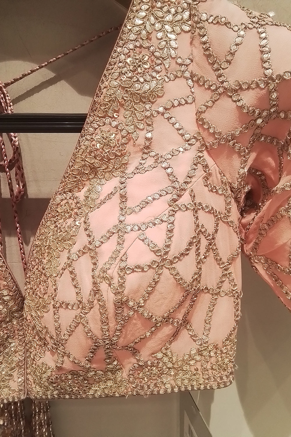 Peach To Mauve Ombre Saree