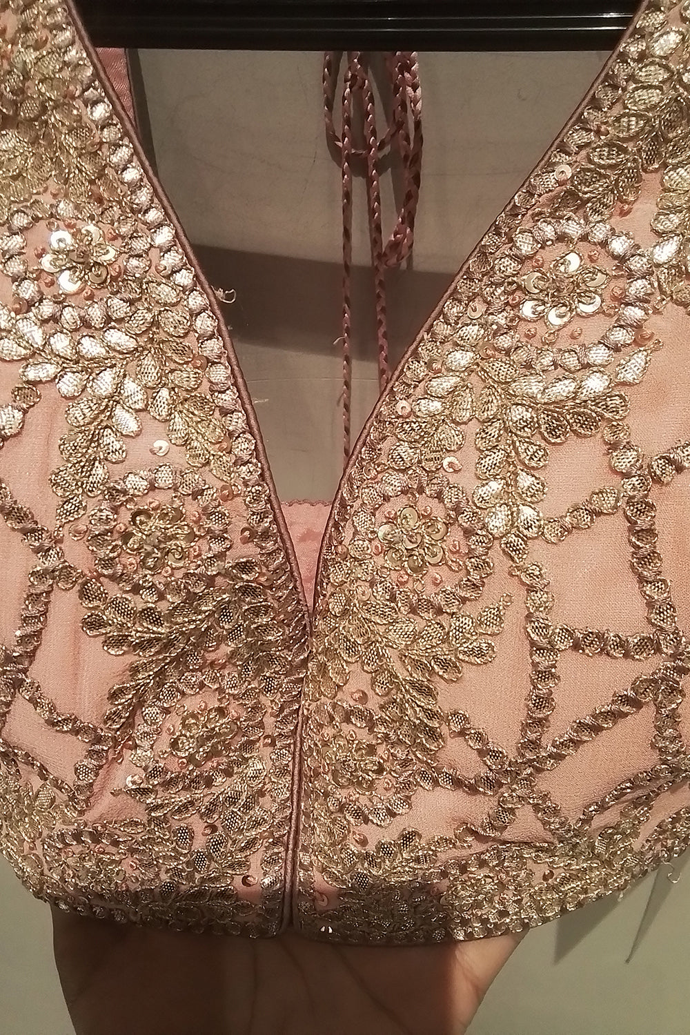 Peach To Mauve Ombre Saree