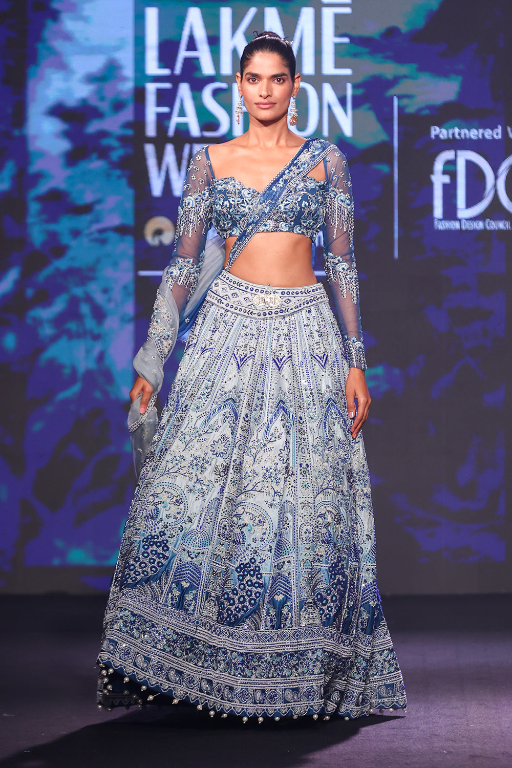 Peacock Ombre Lehenga set