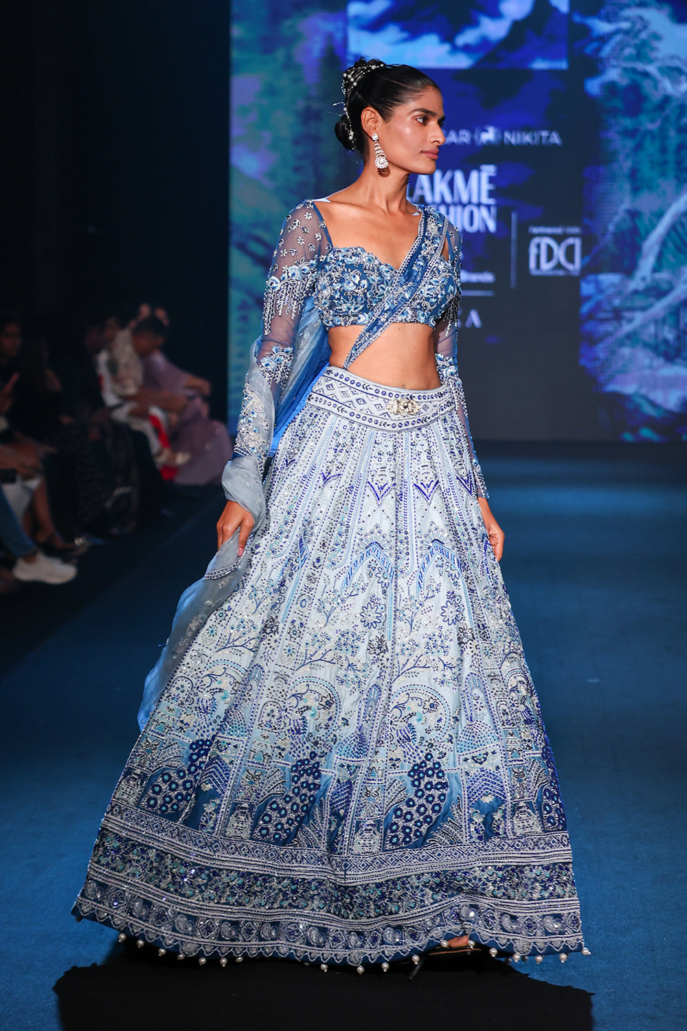 Peacock Ombre Lehenga set