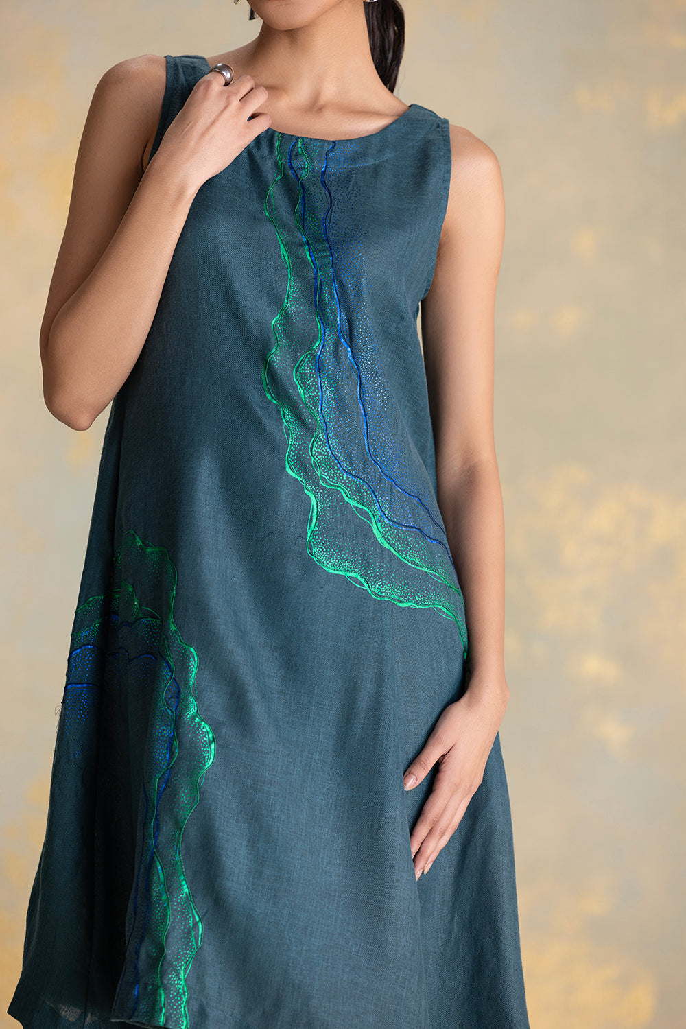 Peacock Veil Celine Dress