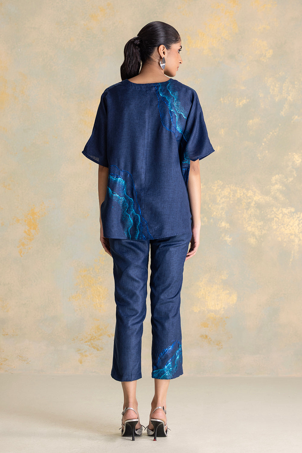 Peacock Veil Croissant Co-ord