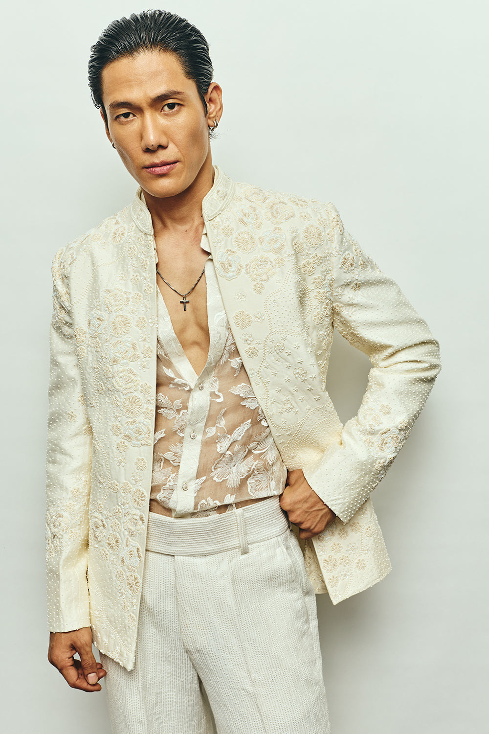 Pearlfect Open jacket set