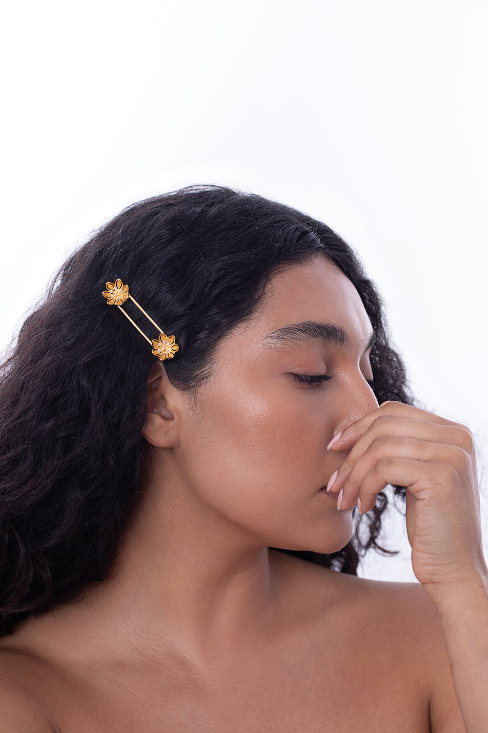 Pearly Flower Barrette