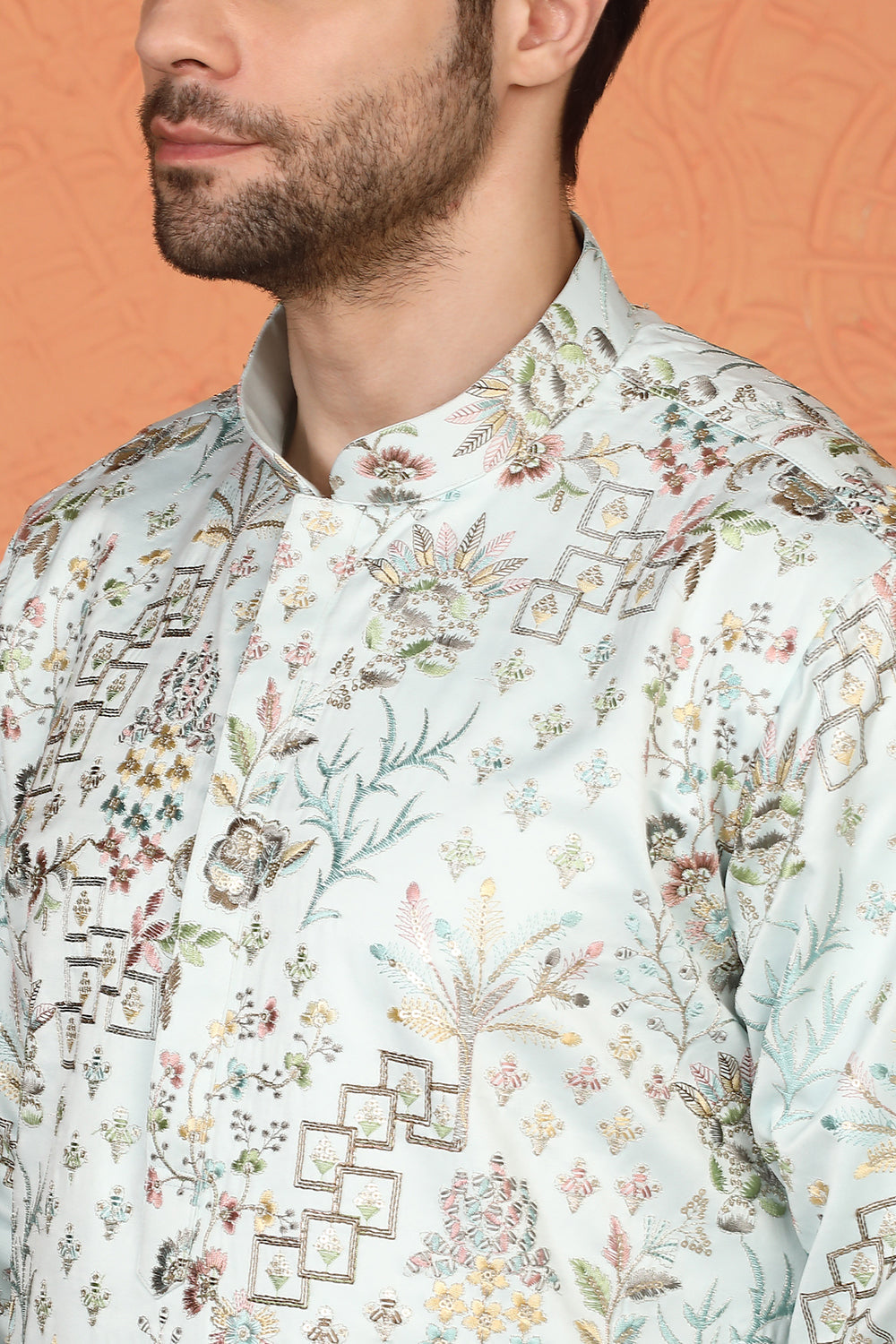 Phool Jahaan All Over Embroidered Kurta with Loose Fit Parallel Pants