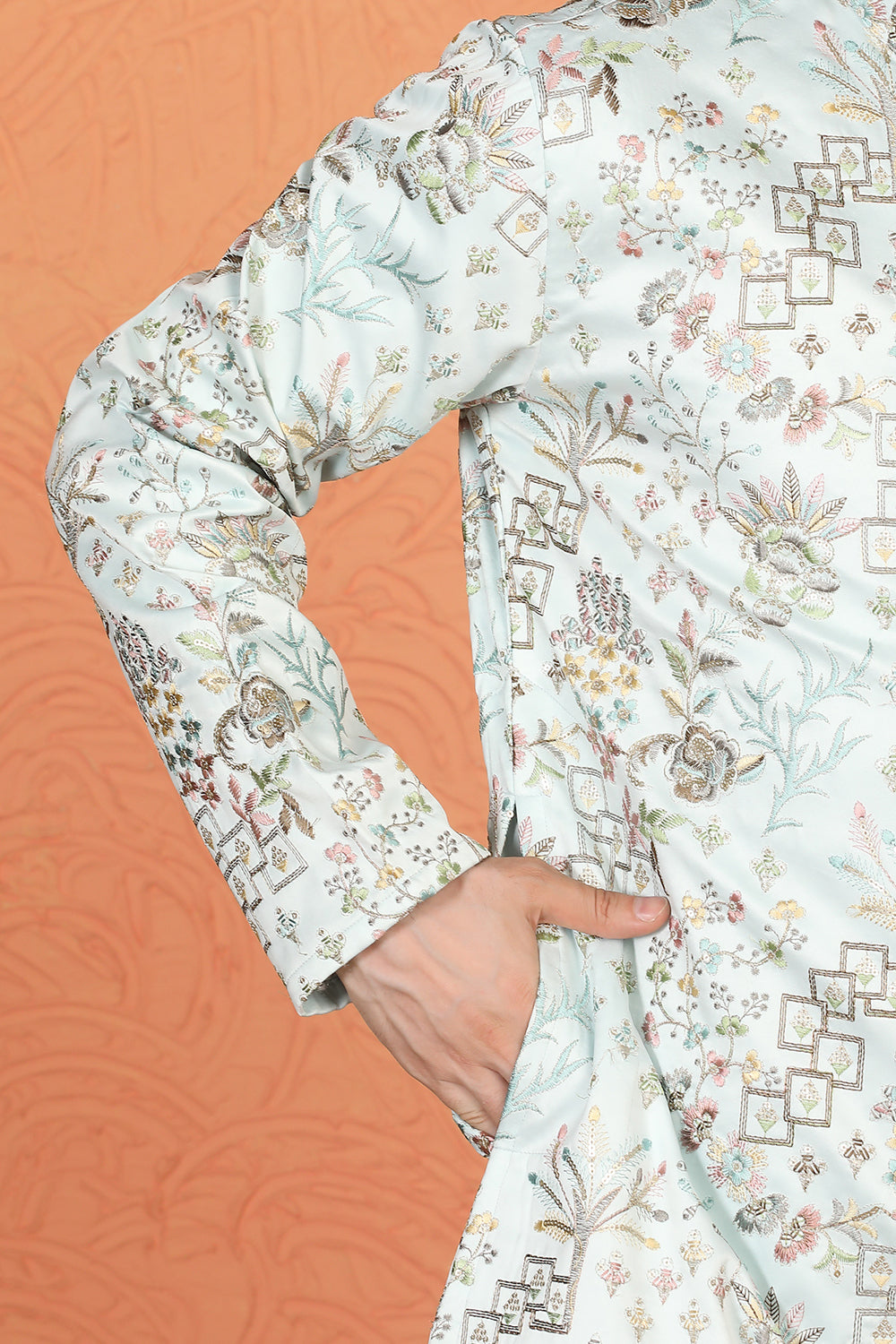 Phool Jahaan All Over Embroidered Kurta with Loose Fit Parallel Pants