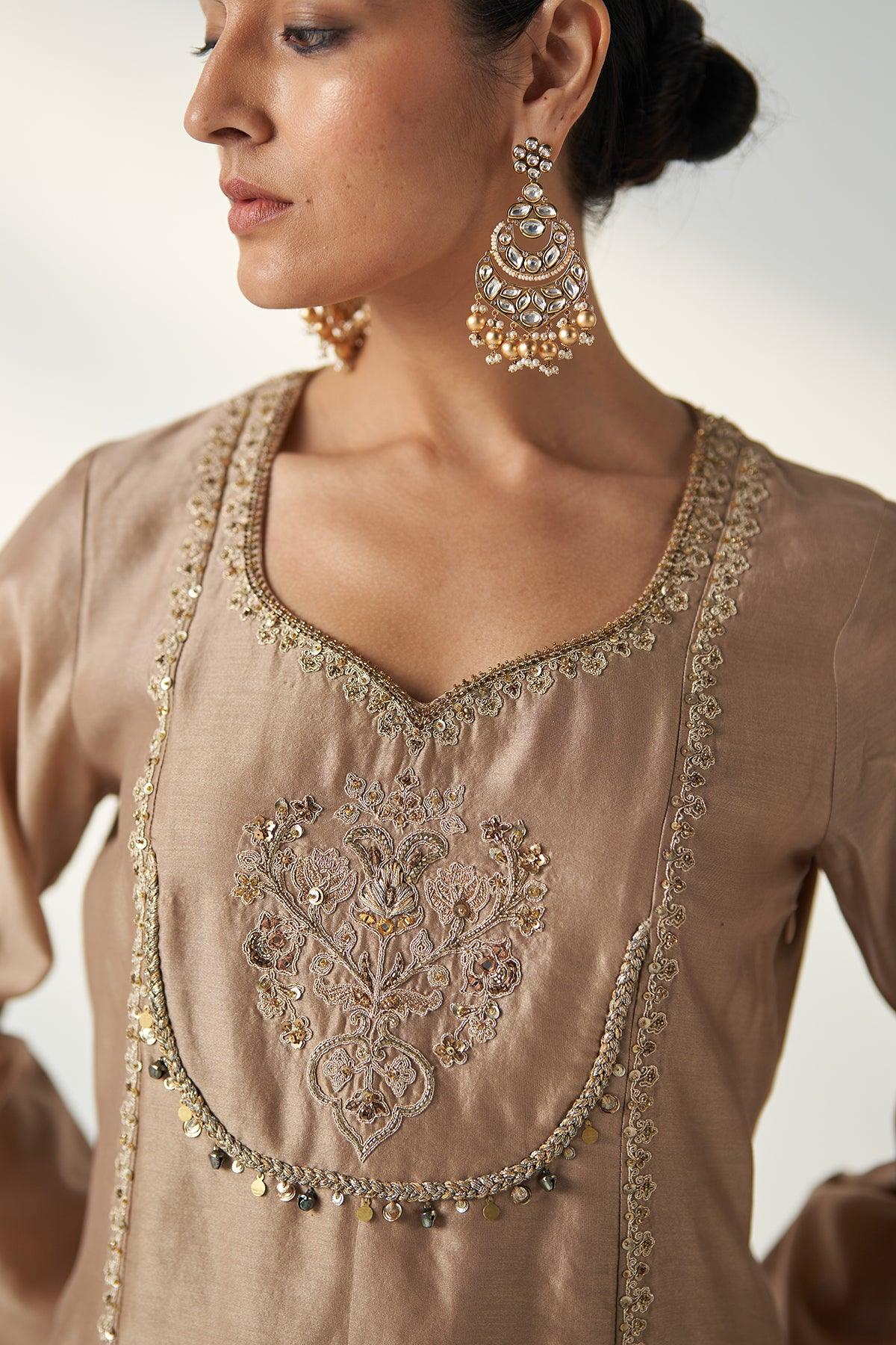 Pihu Fawn Tulip Pant Set