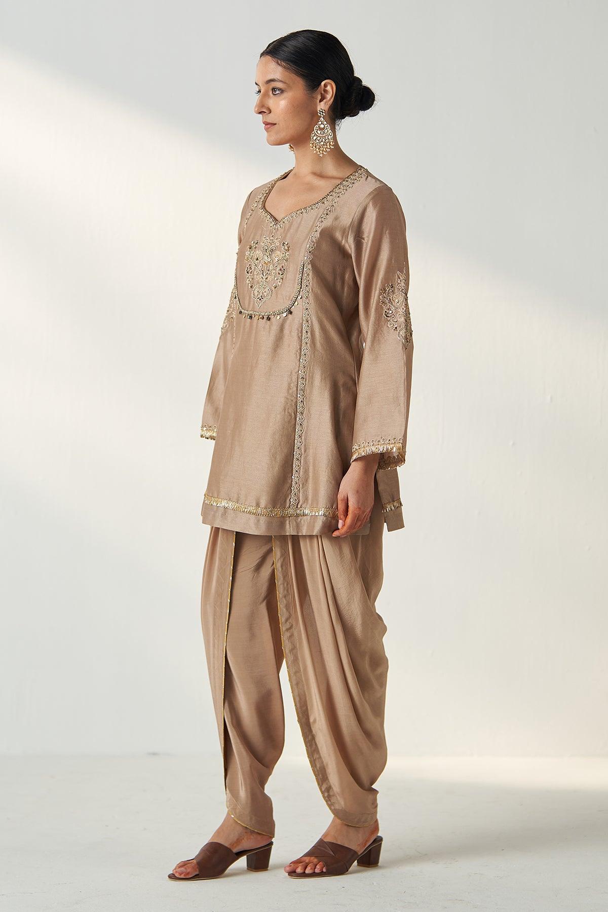 Pihu Fawn Tulip Pant Set