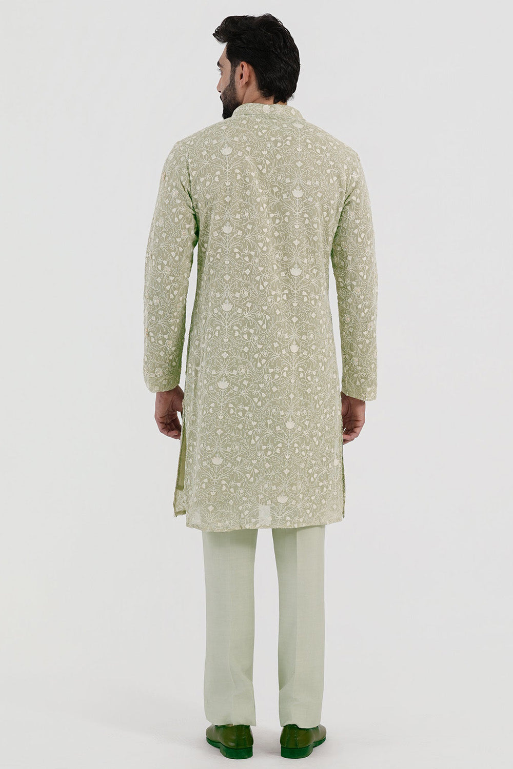 Pistachio Flora Kurta Set