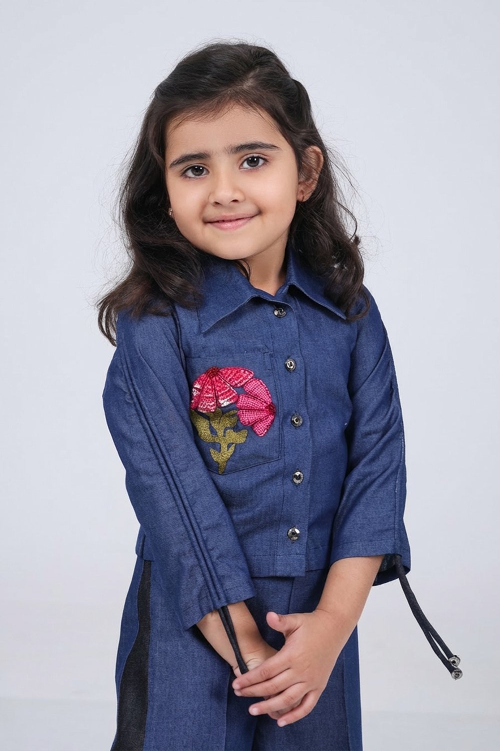 Pocket Flower Denim