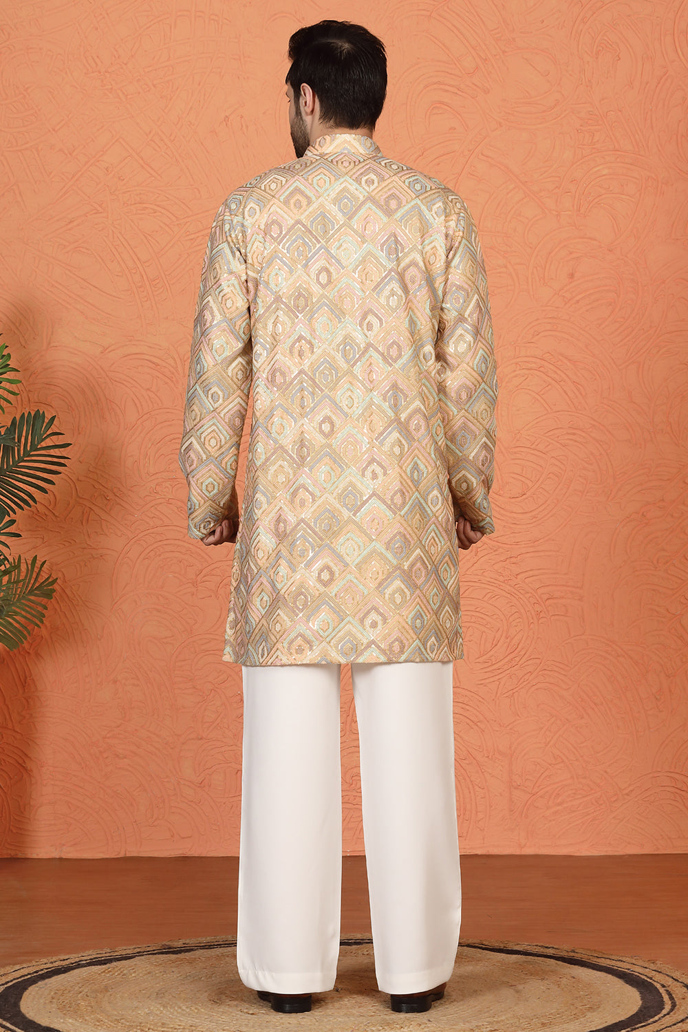 Prafullit Embroidered Kurta with Loose Fit Back Elastic Parallel Pants And Dupatta