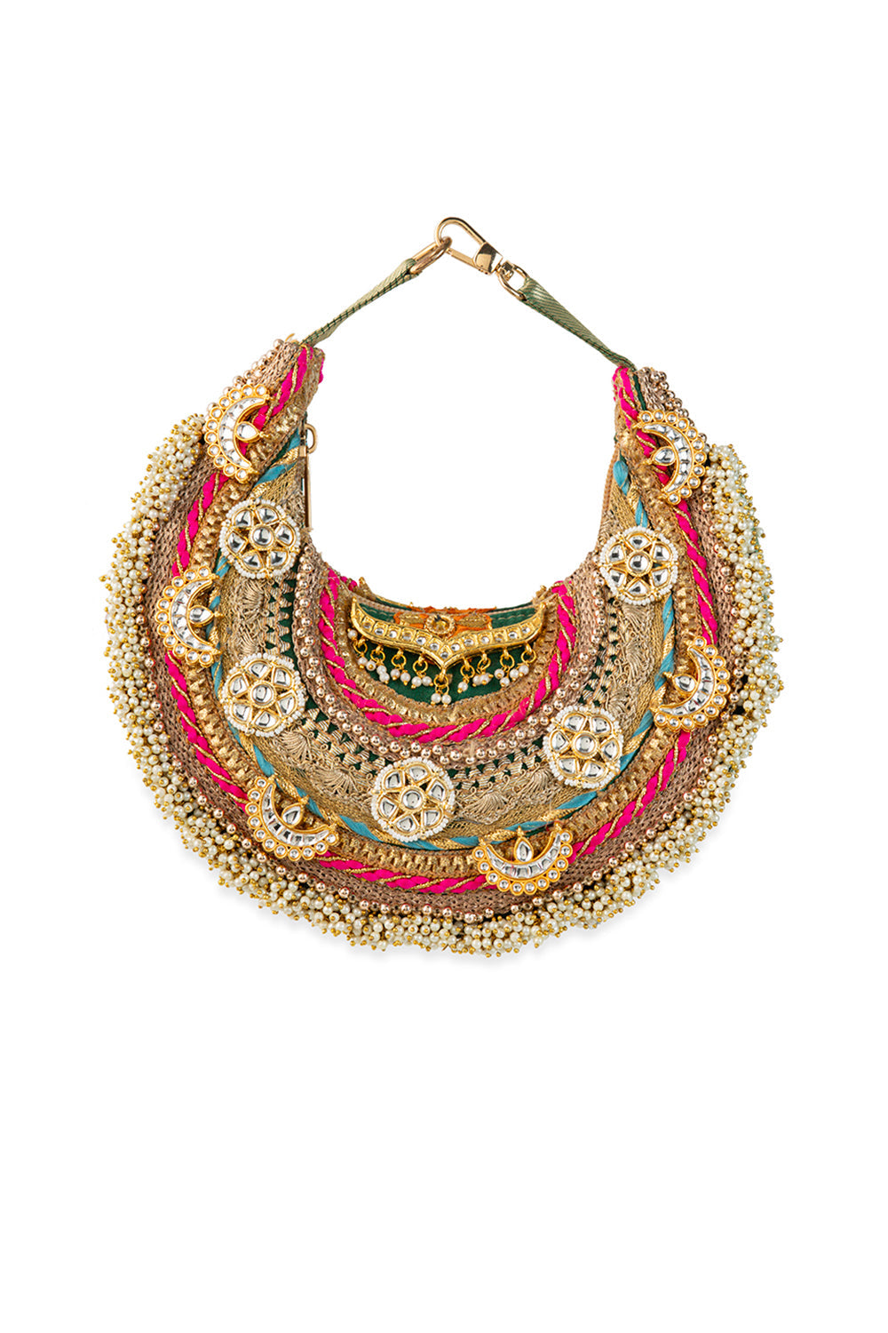 Pranika Gold Handbag