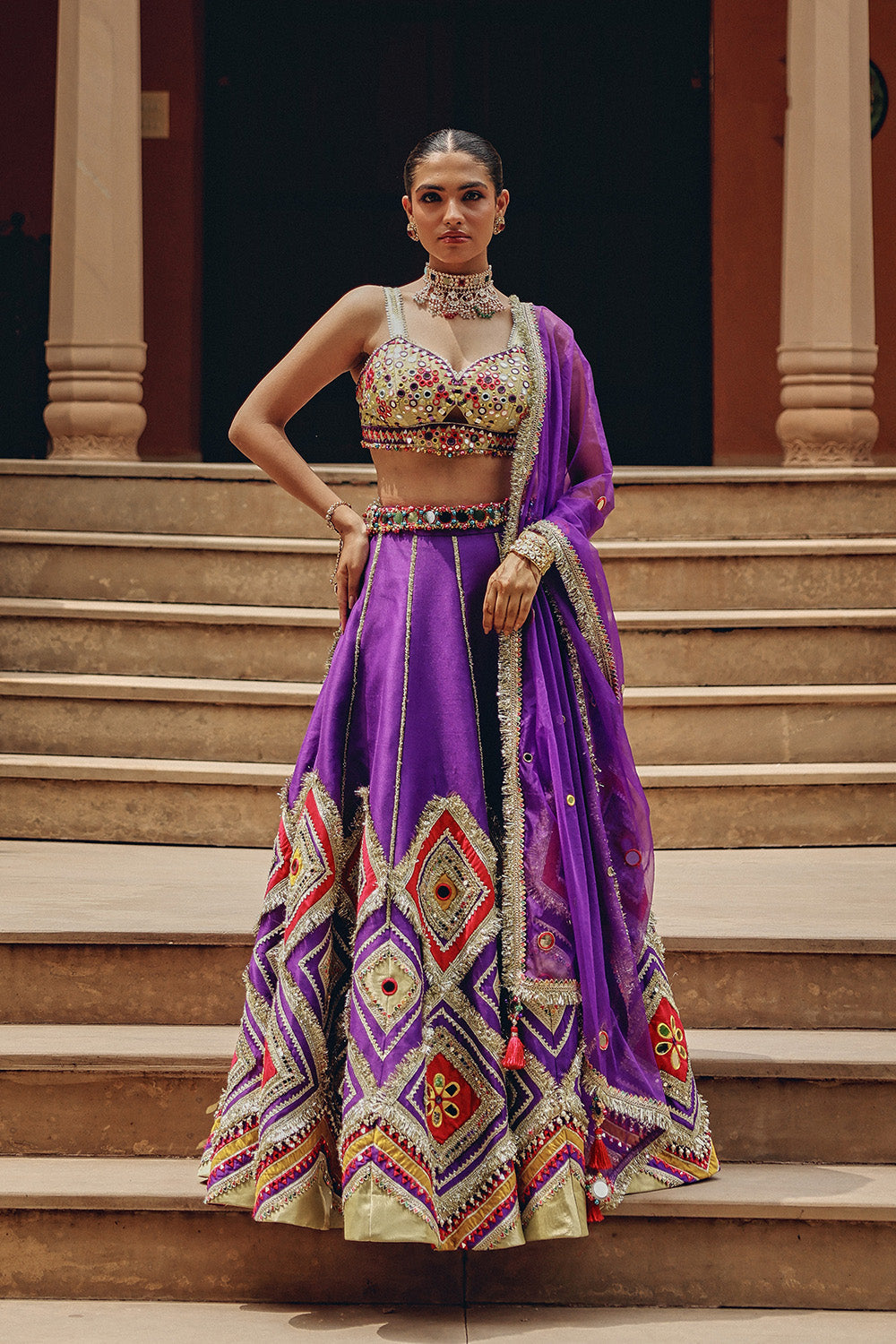 Purple Jash-E-Lehenga Set