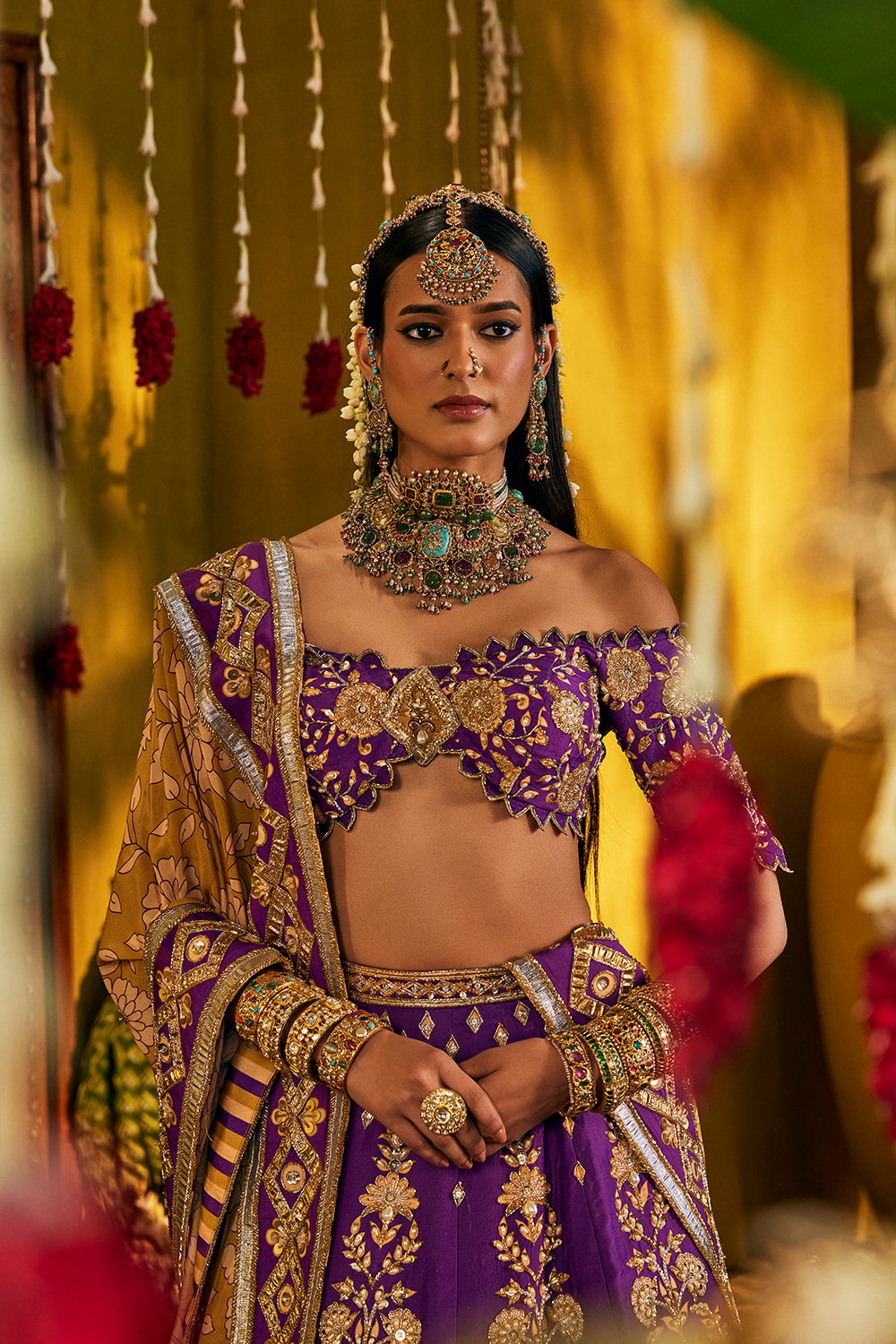 Purple Lehenga Set
