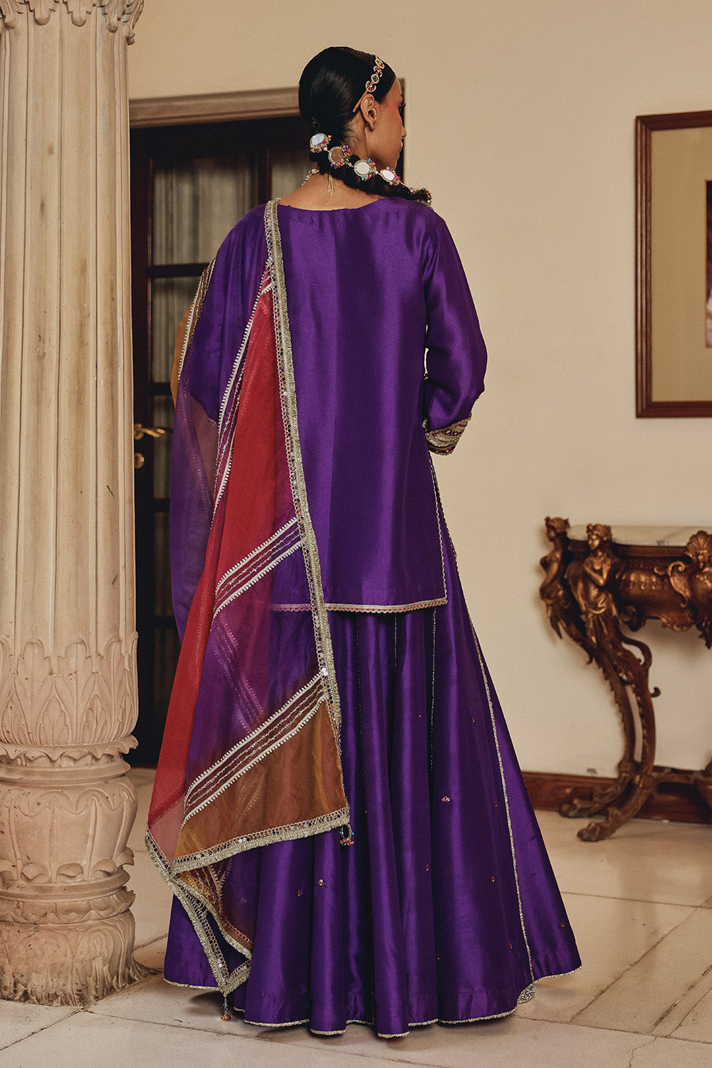 Purple Raatrani Elegance Sharara Set