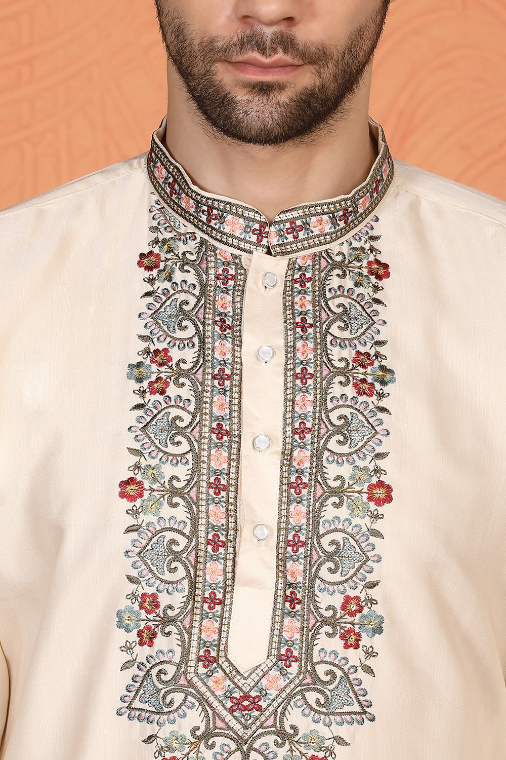 Pushp-Van Embroidered Kurta with Back Elastic Pants