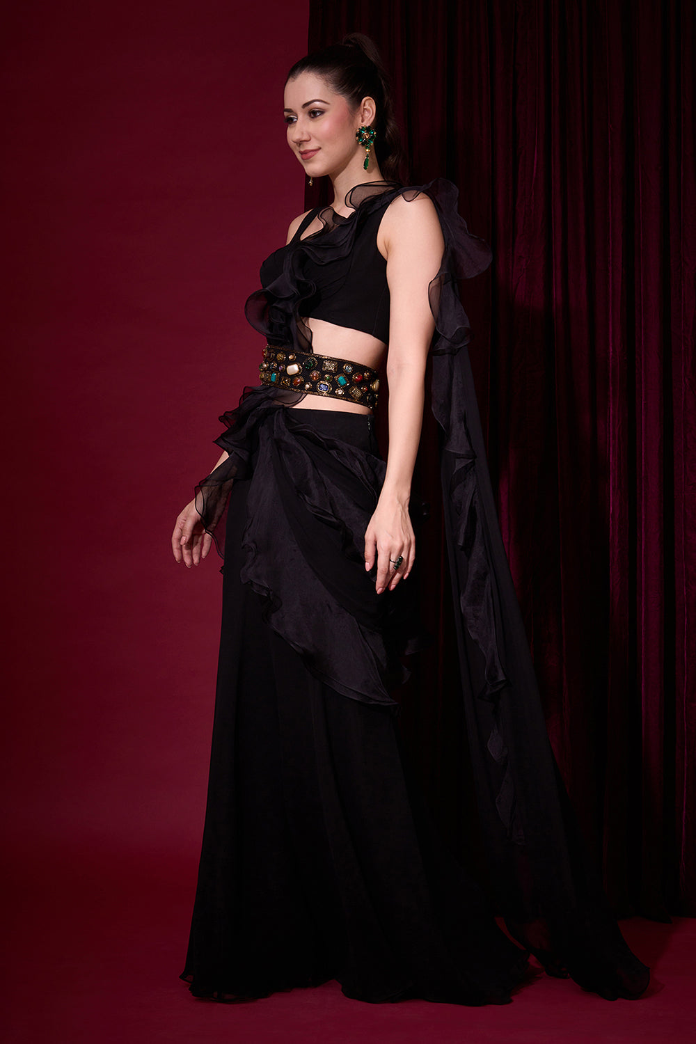 Raatrini Frill Saree