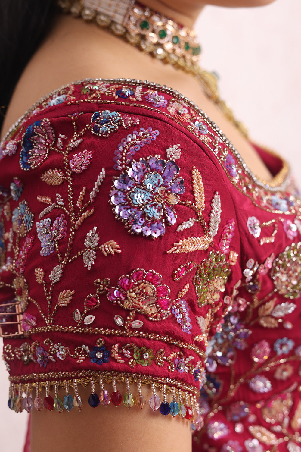Rani Pink Lehenga Choli with Dupatta