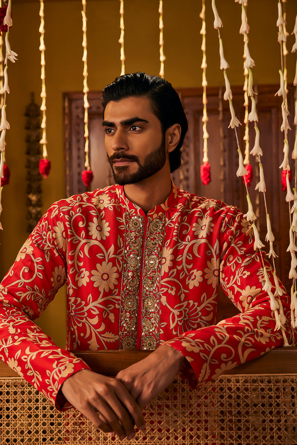 Red Kurta Set