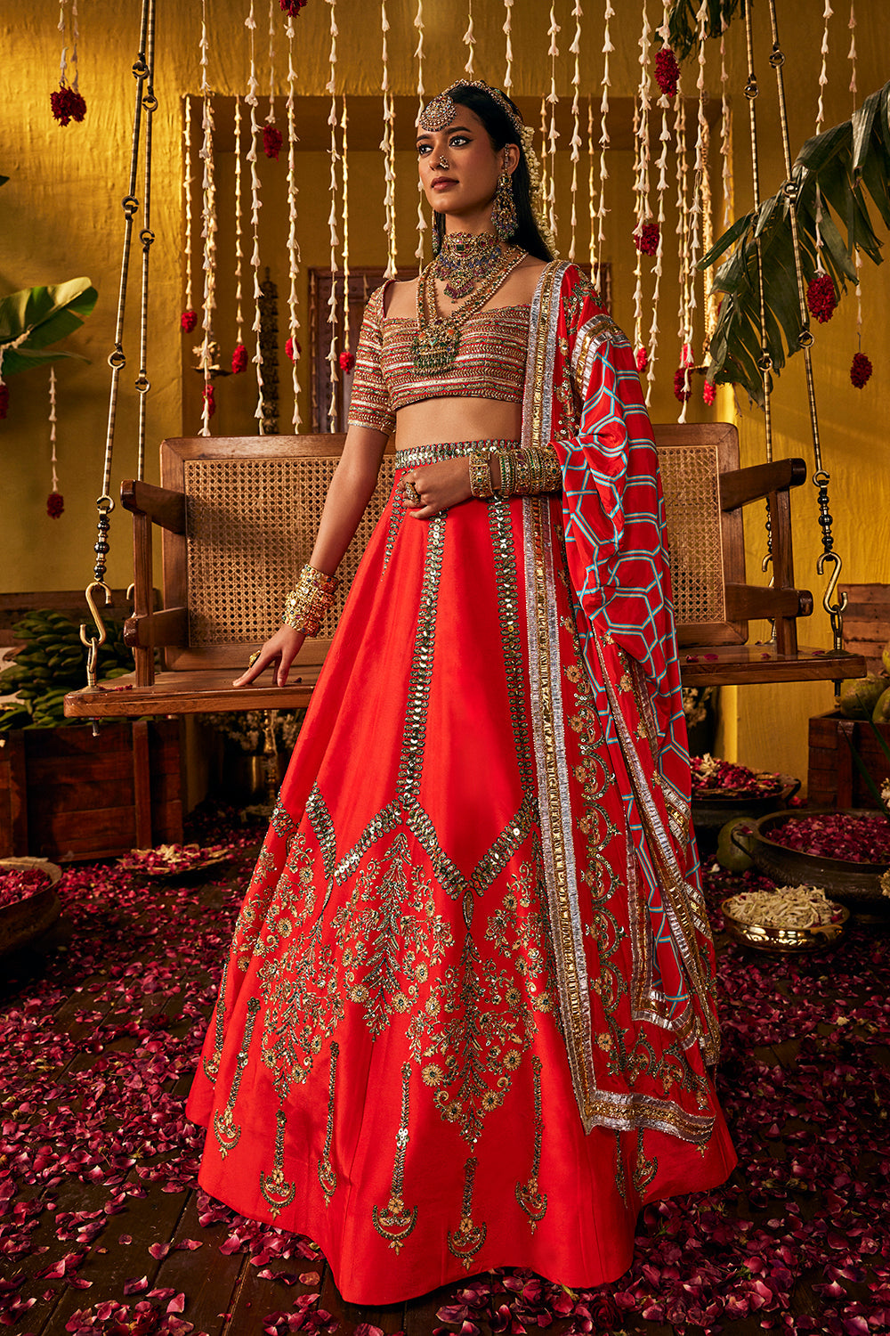 Red Lehenga Set