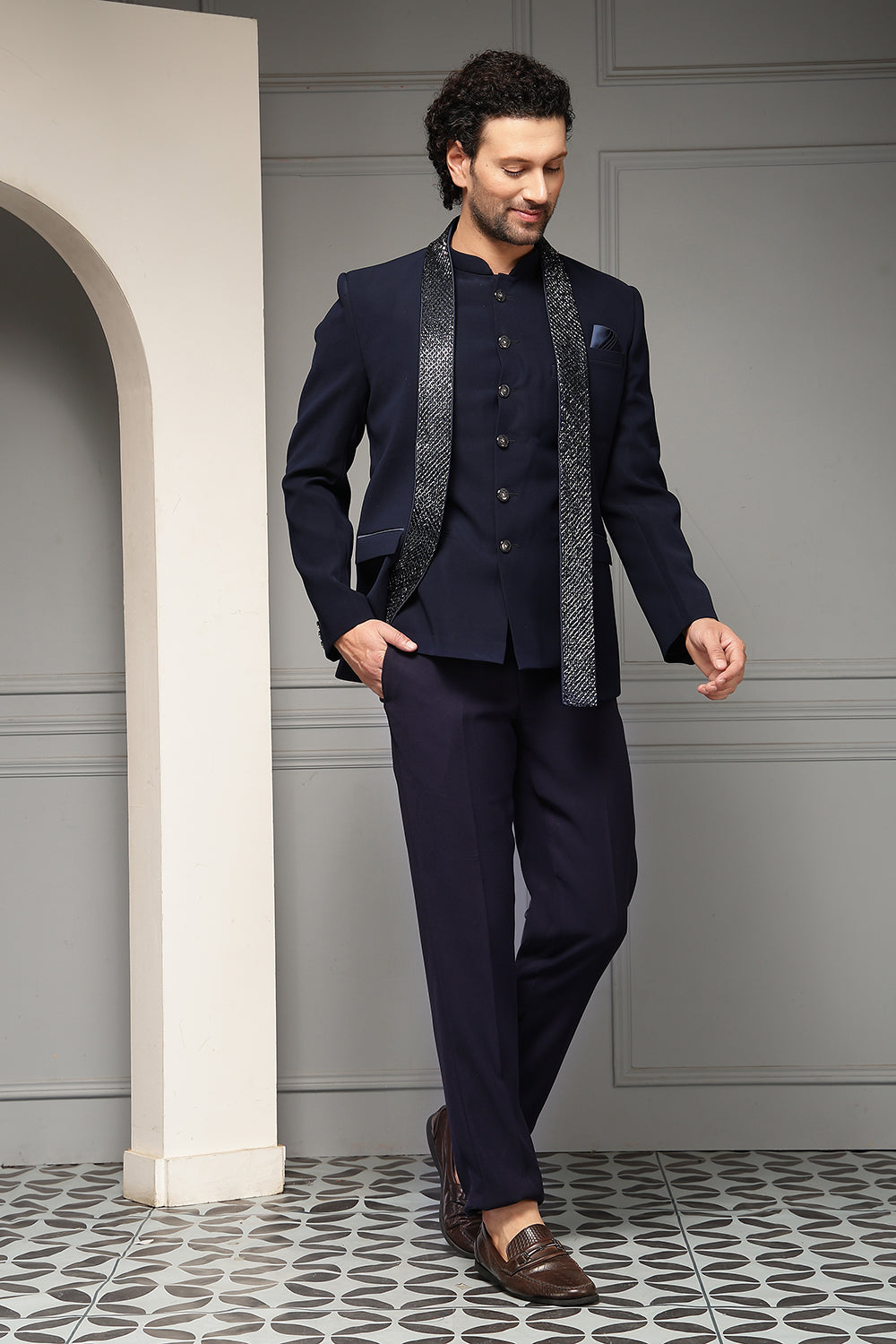 Regal Midnight Scarf Set