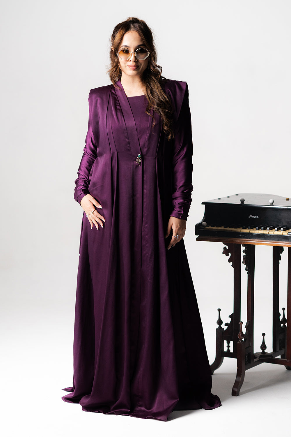 Regal Purple Tailored Kaftan