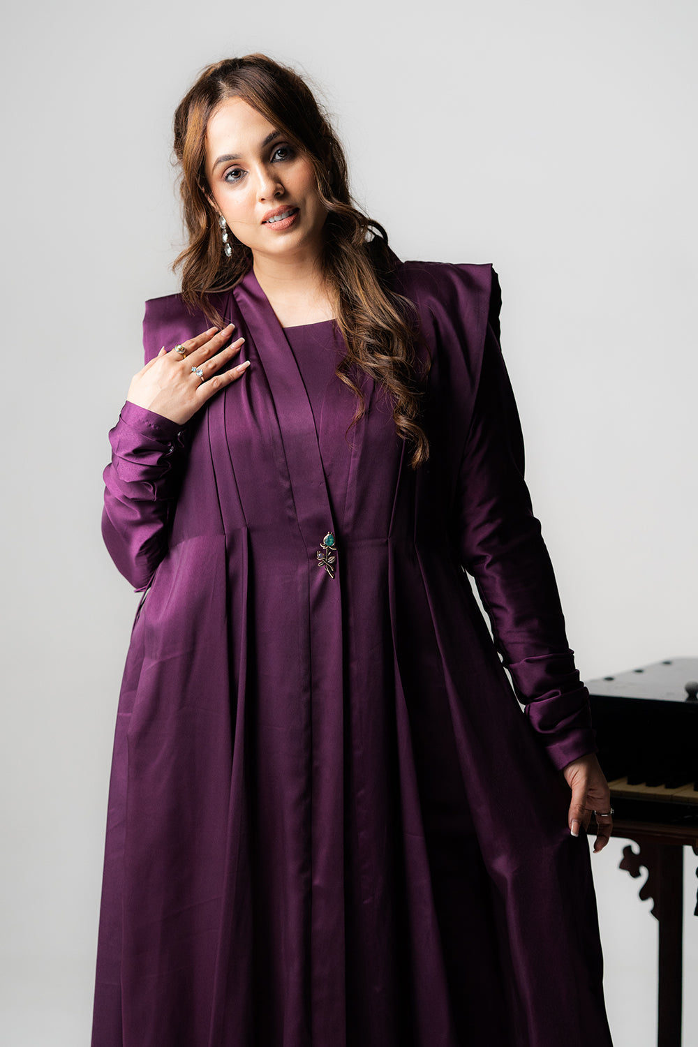 Regal Purple Tailored Kaftan