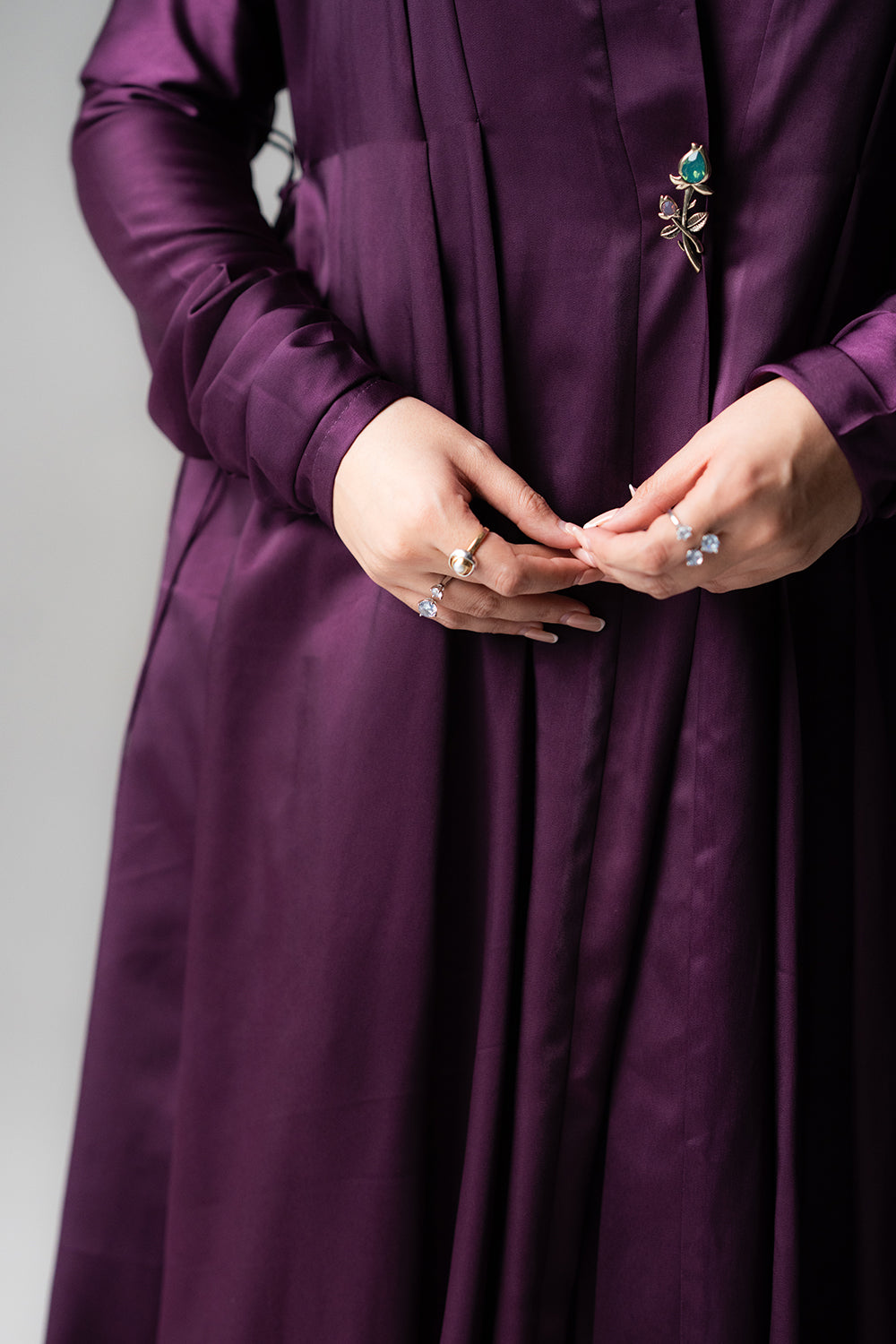 Regal Purple Tailored Kaftan